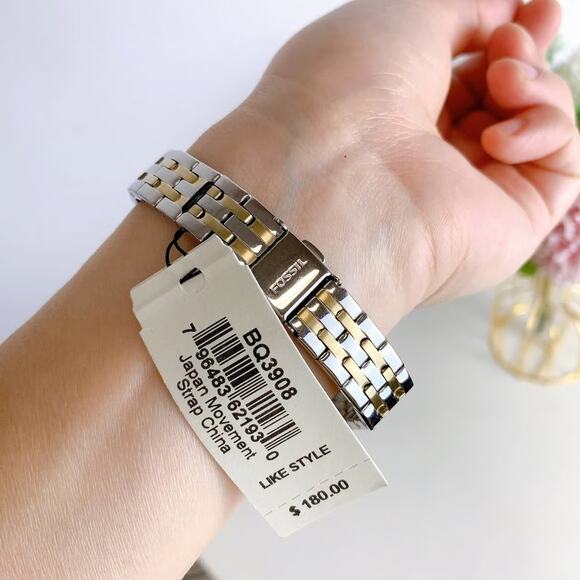 Fossil BQ3908 Colleen Three-Hand Two-Tone Stainless Steel Watch - Picture 6 of 6